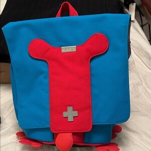 Playful Blue and Red Kids Backpack